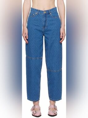 GANNI STARY BARREL JEANS SIZE 24